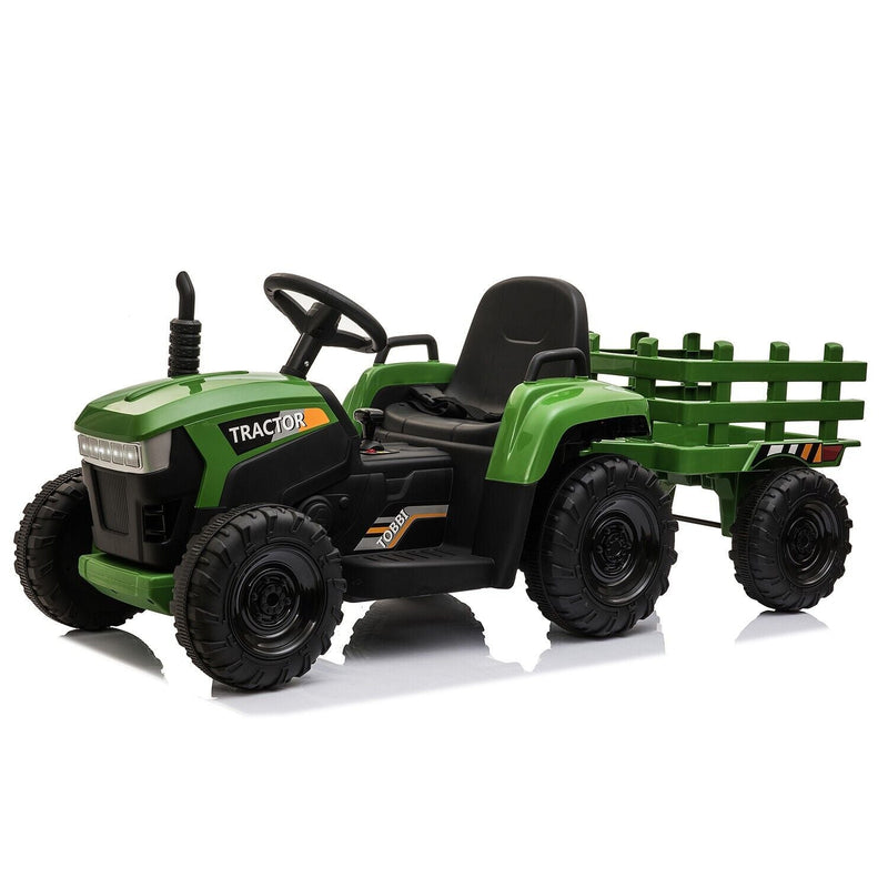 TOBBI 12V Kids Ride-On Tractor with Detachable Trailer - Electric Vehicle for Endless Fun!