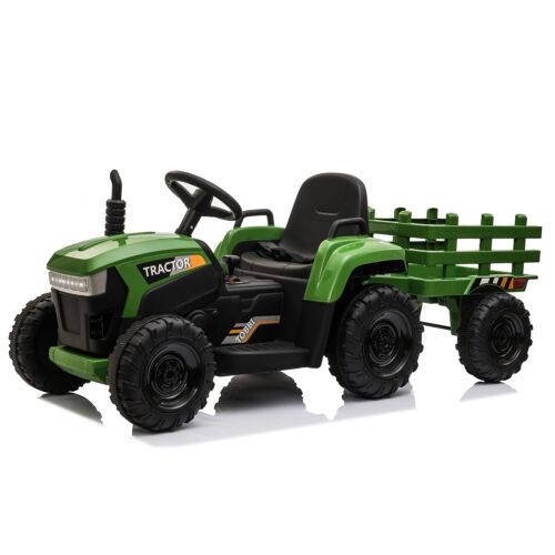 TOBBI 12V Kids Ride-On Tractor with Detachable Trailer - Electric Vehicle for Young Farmers