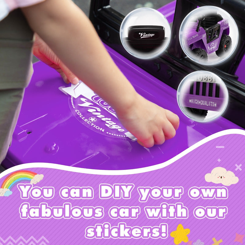 12V Electric Battery-Powered Ride-On Jeep Truck for Kids Ages 3-6