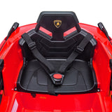 TOBBI 12V Lamborghini SIAN Electric Car for Kids with Remote Control - Red