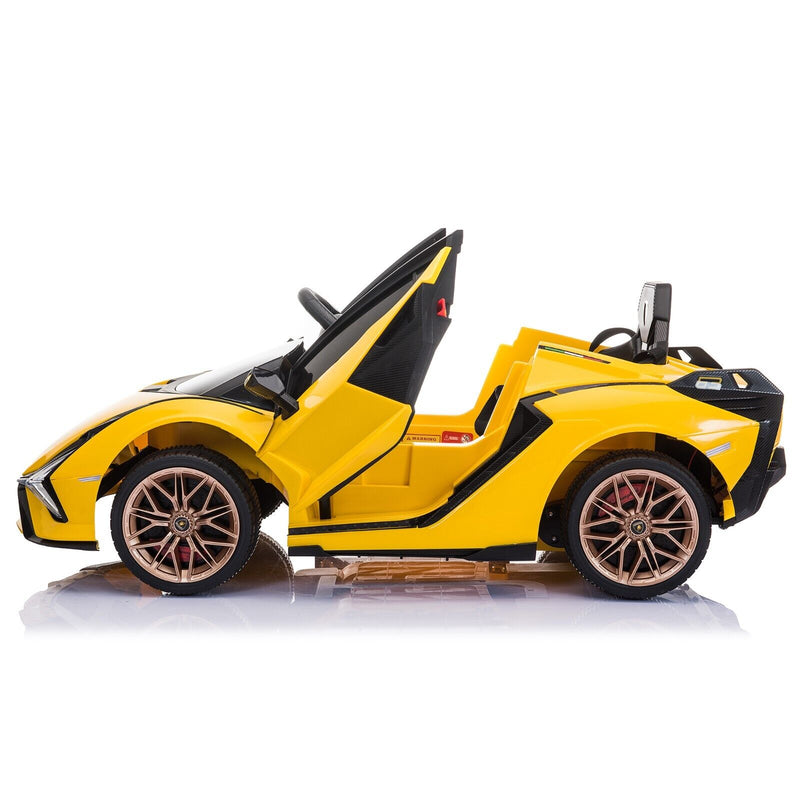TOBBI 12V Lamborghini SIAN Electric Ride-On Car for Kids with 2.4G Remote Control
