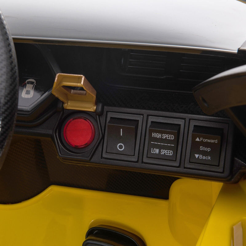 TOBBI 12V Lamborghini SIAN Electric Ride-On Car with Remote Control for Kids