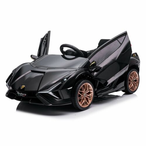 TOBBI 12V Lamborghini Sian Licensed Kids Electric Ride on Car with Parental Remote Control