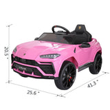 TOBBI 12V Lamborghini Urus Kids Ride-On Car with Remote Control - Licensed Electric Toy in 4 Vibrant Colors