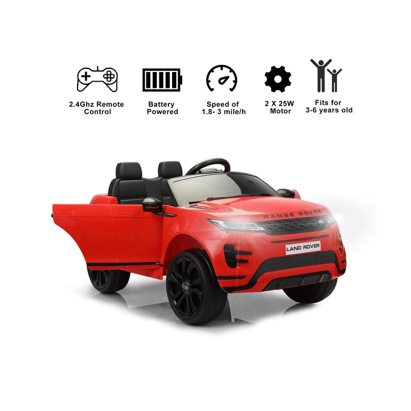 TOBBI 12V Land Rover Licensed Electric Ride-On Car for Kids with Battery Power and Exciting Features