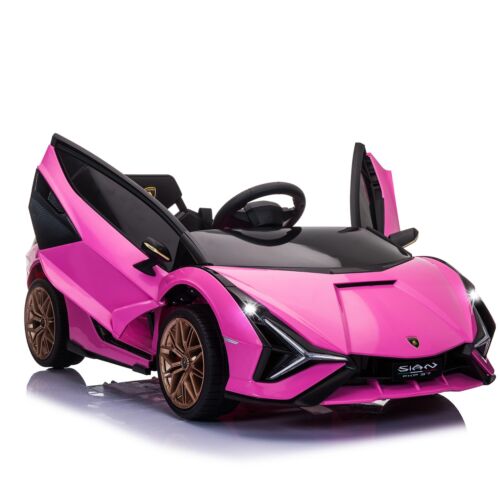 TOBBI 12V Licensed Lamborghini Sian Electric Ride-On Car for Kids with Remote Control