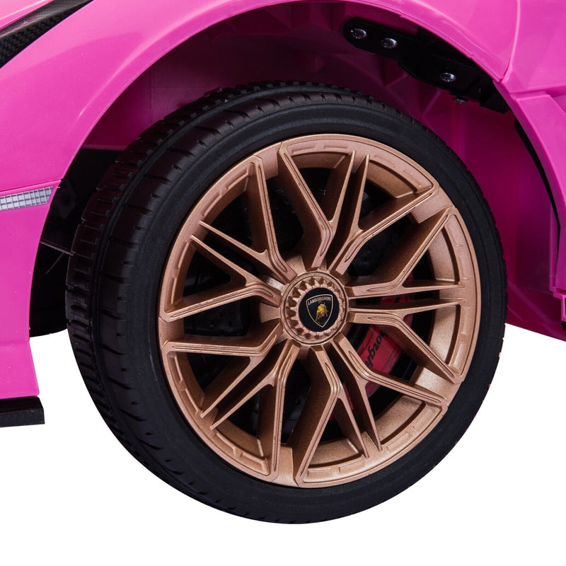 TOBBI 12V Licensed Lamborghini Sian Electric Ride-On Car for Kids with Remote Control