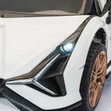 TOBBI 12V Licensed Lamborghini Sian Ride-On Car for Kids with Remote Control, Scissor Doors, and MP3 Player