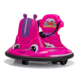 12V Electric Ride-On Bumper Car for Toddlers with 360-Degree Spin and Remote Control