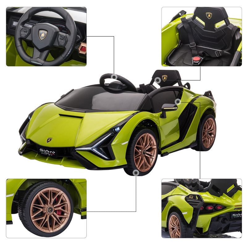 12V Kids Electric Ride-On Car Licensed Lamborghini Sian with Remote Control and MP3 Player