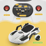 18V Battery-Powered Ride-On Drift Kart with LED Lights and Music