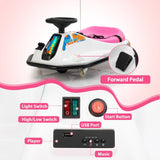 24V Electric Ride-On Drift Go-Kart Toy for Kids Ages 6-12
