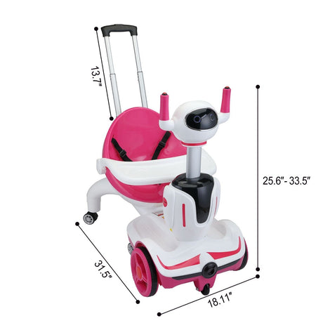 TOBBI 3-in-1 Electric Scooter Robot Buggy: Transformative Ride-On Vehicle with Remote Control