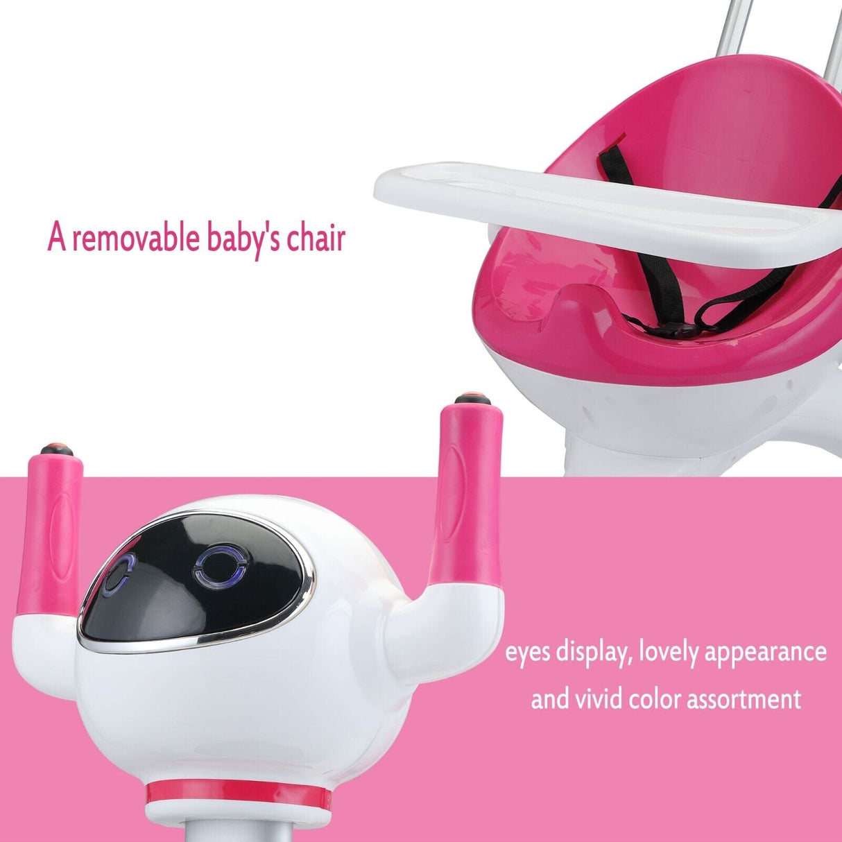 TOBBI 3-in-1 Electric Scooter Robot Buggy: Transformative Ride-On Vehicle with Remote Control