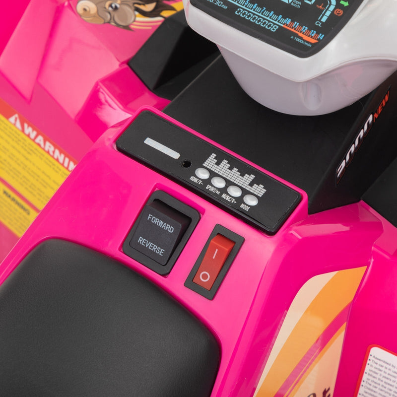 6V Electric Ride-On Quad Bike with Trailer for Toddlers Ages 3-6