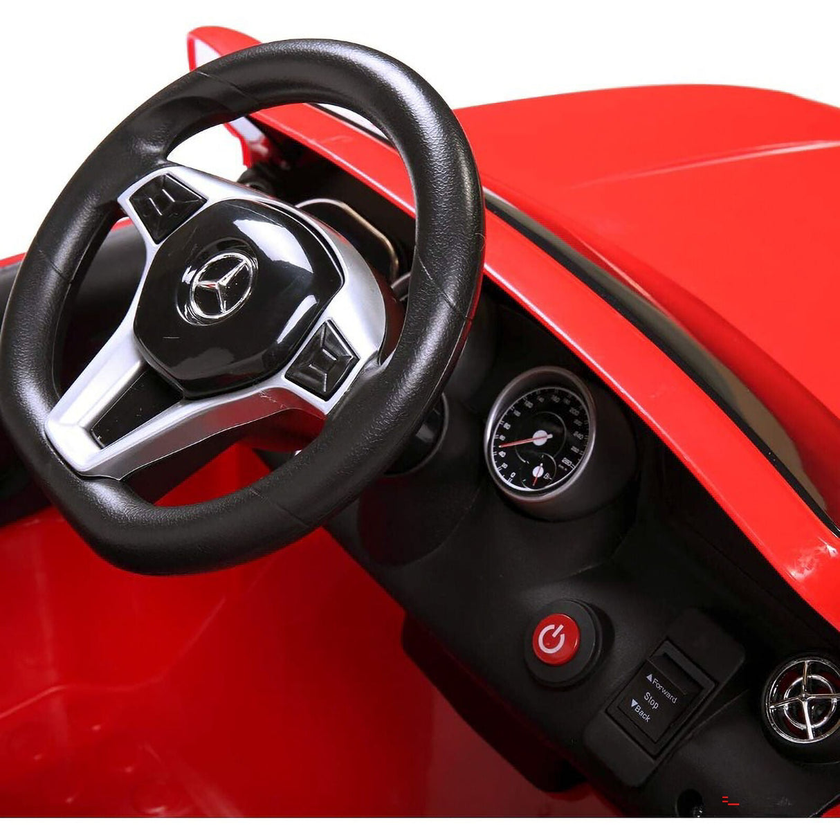 TOBBI 6V Kids Electric Ride-On Mercedes Benz Car in Red