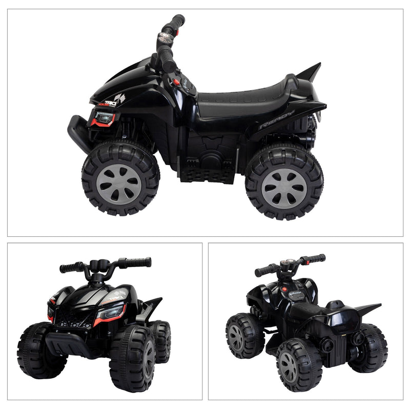 6V Battery-Powered Kids Electric Ride-On ATV Quad Car with Music and LED Lights