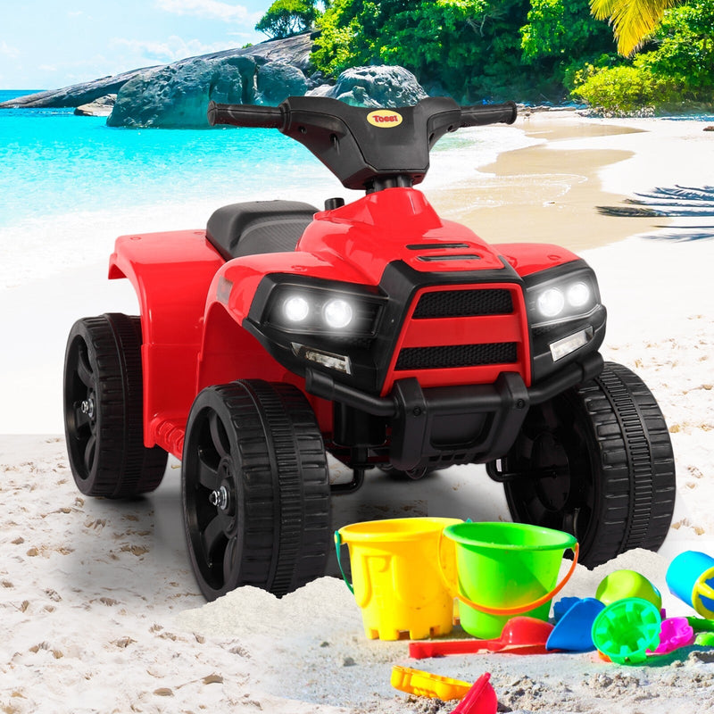 6V Electric Kids Ride-On ATV Quad 4-Wheeler Toy Car with LED Lights