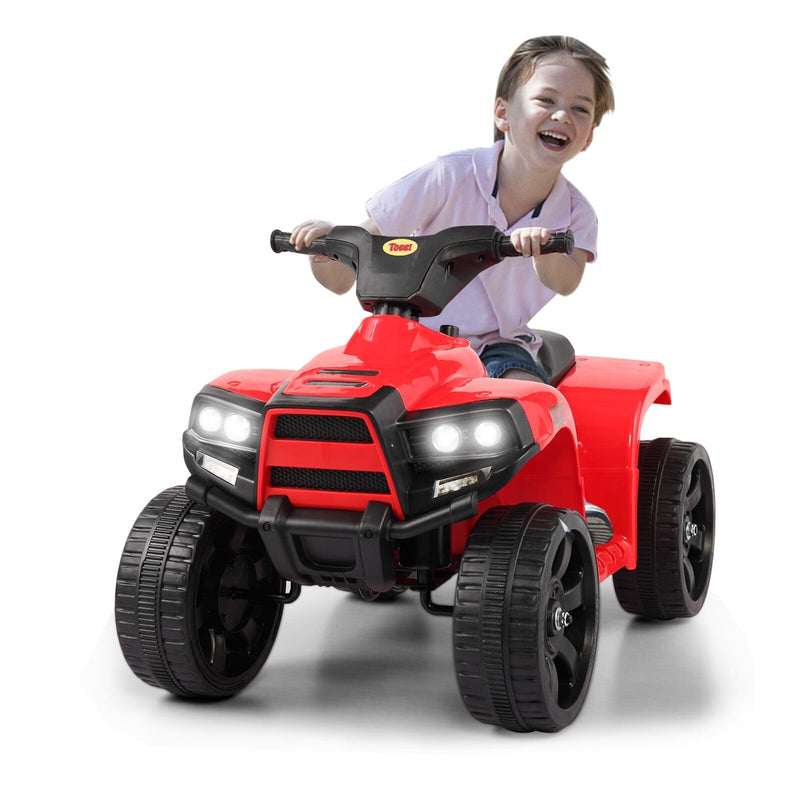 6V Electric Kids Ride-On ATV Quad 4-Wheeler Toy Car with LED Lights