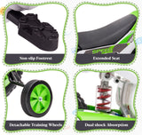 TOBBI Kids Electric Motorbike with Training Wheels - All-in-One Kid-Powered Ride