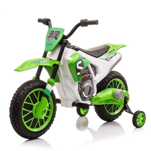 TOBBI Kids Electric Motorbike with Training Wheels - Fun and Safe Ride-On Vehicle