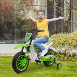 TOBBI Kids Electric Motorbike with Training Wheels - Perfect Gift for Young Riders