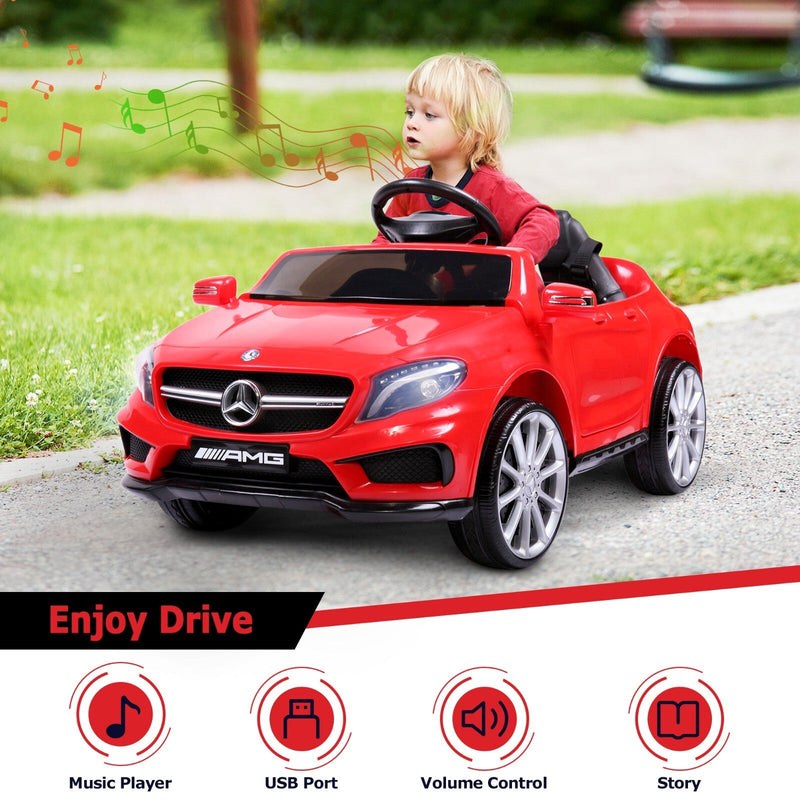 Kids Licensed Mercedes Benz Ride-On Car with 2.4G Remote Control - Red