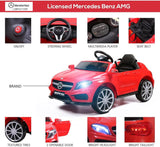 Kids Licensed Mercedes Benz Ride-On Car with 2.4G Remote Control - Red