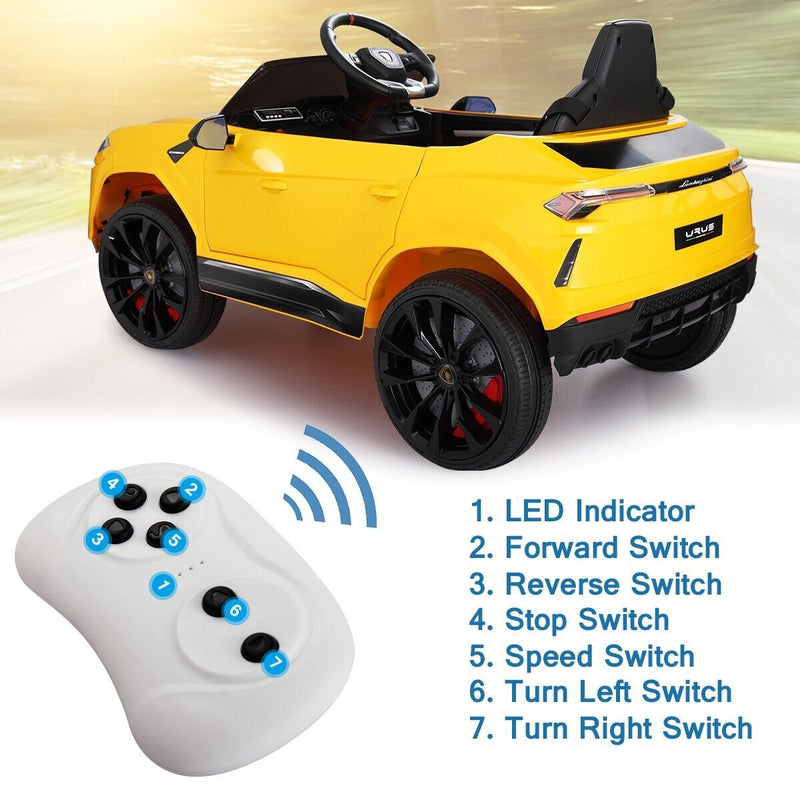 TOBBI Lamborghini Urus 12V Kids Ride-On Car: Electric Four-Wheel Fun for Young Drivers
