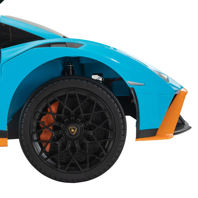 TOBBI Licensed Lamborghini 12V Electric Kids Ride-On Car - Blue