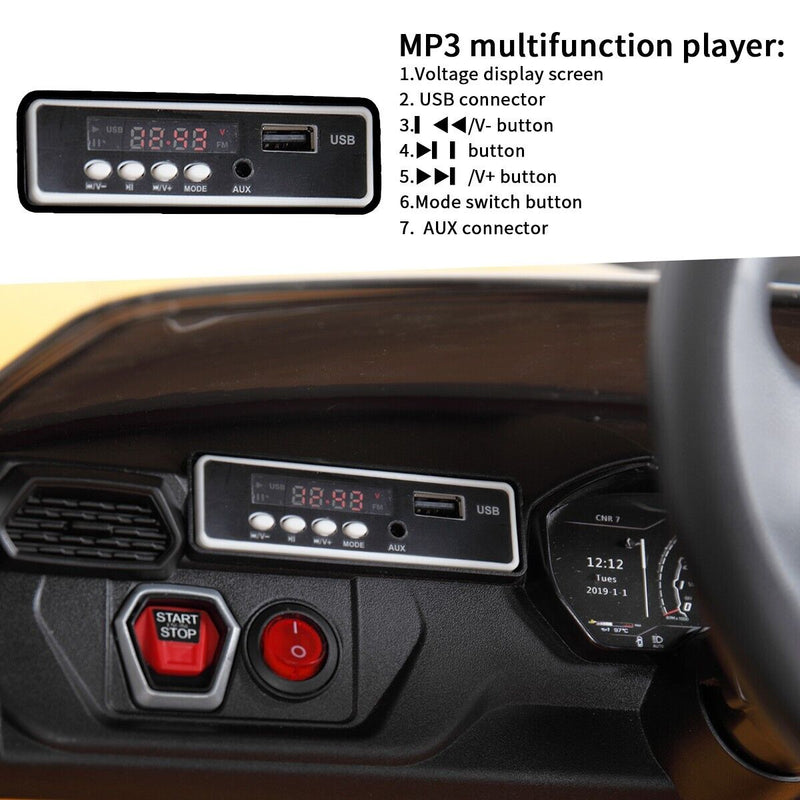 TOBBI Licensed Lamborghini Urus Kids Ride on Car: 12V Electric Four-Wheel Fun for Little Drivers