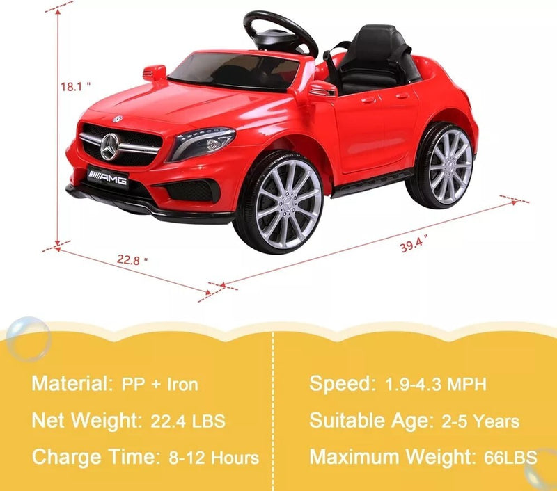 Licensed Mercedes Benz Kids Ride-On Car with 2.4G Remote Control