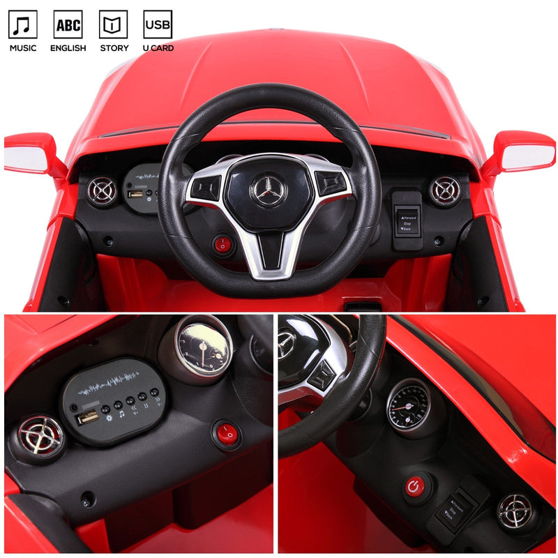 Licensed Mercedes Benz Ride-On Car for Kids with Remote Control and Opening Doors