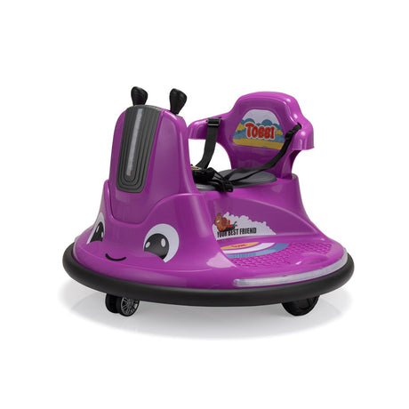 12V Battery-Powered Electric Snail Bumper Ride-On Car Toy