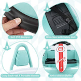 Battery-Powered Toddler Ride-On Bumper Car with Steering Wheel and Bumping Feature