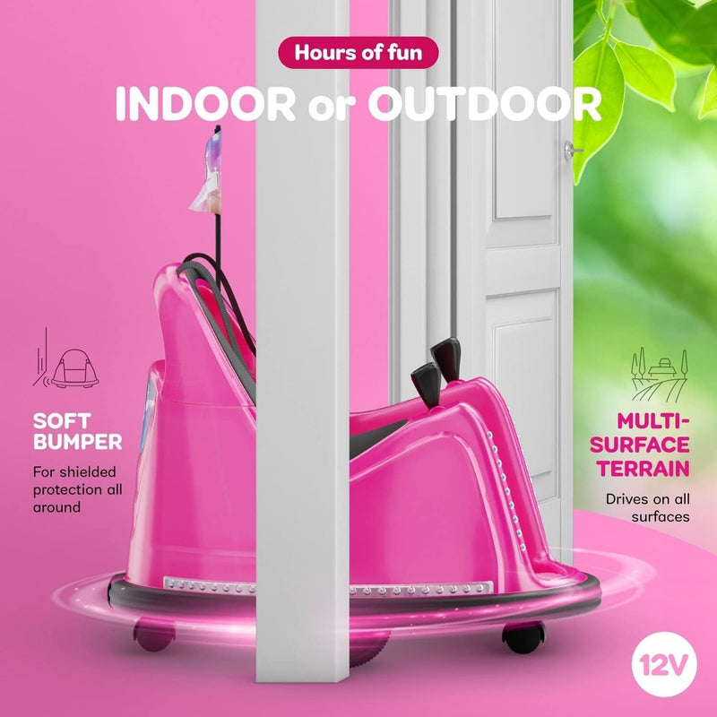 Toddler Electric Bumper Car with 360-Degree Spin and Rechargeable Battery