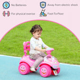 Toddler Push and Ride Foot-to-Floor Sliding Car for Kids Pink