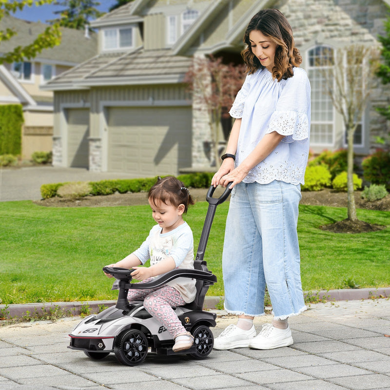 Toddler Push Walker Car Stroller with Music for Ages 1-3