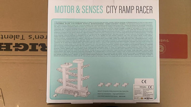 Toddler Race Track Toy with 4 Wooden Cars Montessori Learning Playset