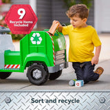 6V Battery-Powered Toddler Recycling Truck with Sound Effects for Ages 1.5+