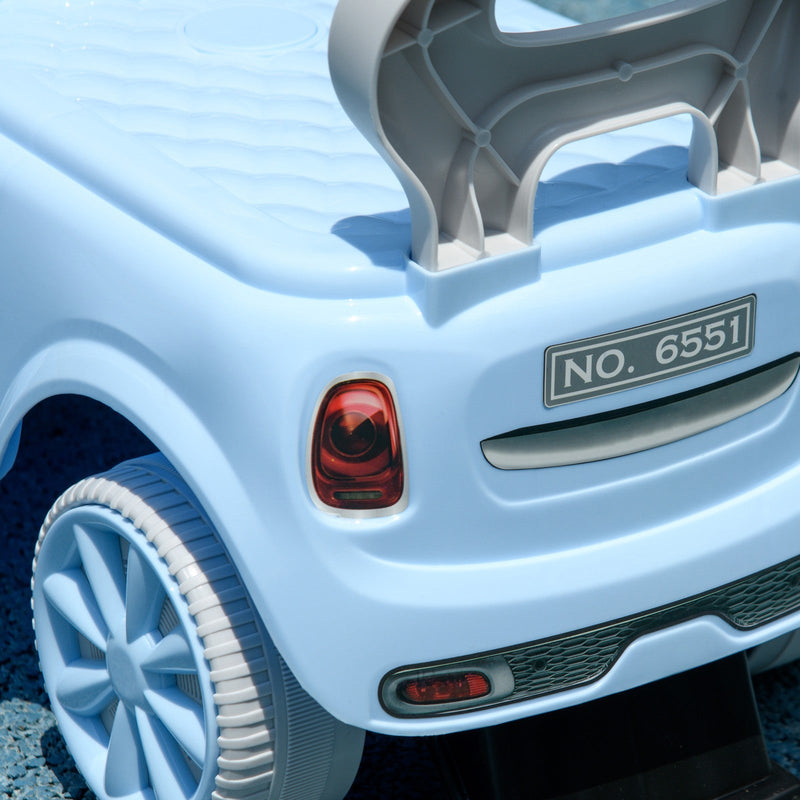 Toddler Ride-On Foot-to-Floor Sliding Car Toy in Light Blue