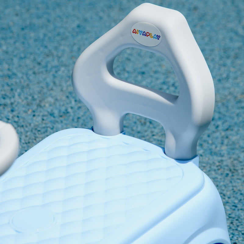 Toddler Ride-On Foot-to-Floor Sliding Car Toy in Light Blue