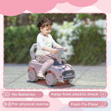 Pink Toddler Ride-On Foot-to-Floor Sliding Car Toy