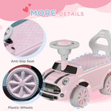 Pink Toddler Ride-On Foot-to-Floor Sliding Car Toy