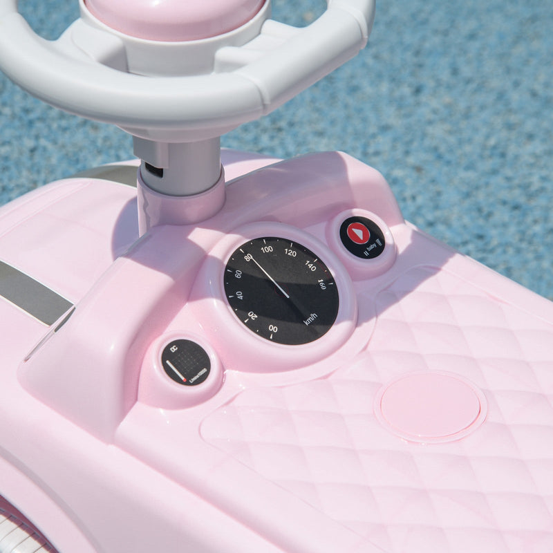 Toddler Ride-On Foot-to-Floor Sliding Car Toy in Pink