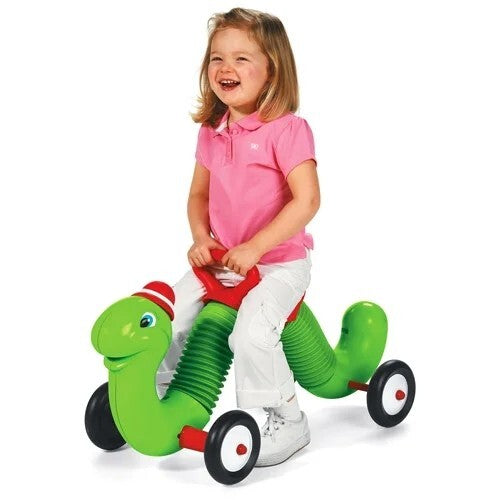 Green Inchworm Toddler Ride-On Toy with 50lb Weight Capacity