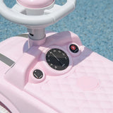 Pink Toddler Ride-On Toy with Horn and Safety Features for Ages 18-36 Months