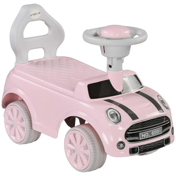 Toddler Ride-On Toy with Horn and Safety Features Interactive Fun for 18-36 Months Pink