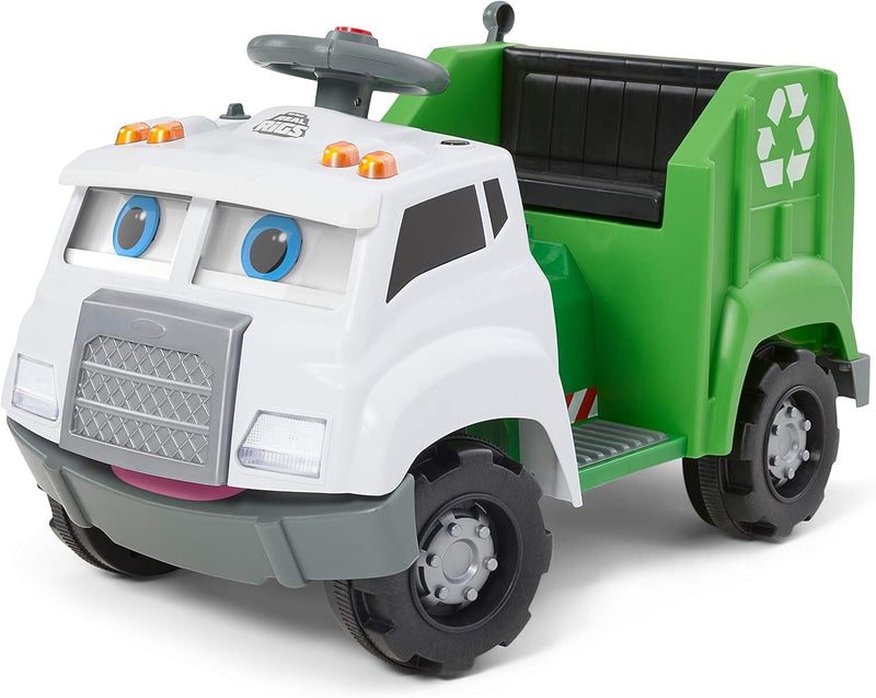Battery-Powered Rechargeable Ride-On Garbage Truck for Toddlers