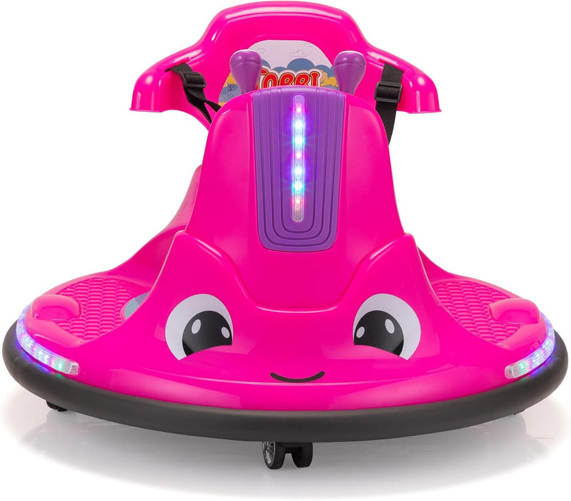 12V Electric Snail-Shaped Ride-On Bumper Car for Toddlers with Remote Control